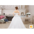 Белые изготовленные на заказ невесты элегантный длинные бальное платье принцессы свадебное платье